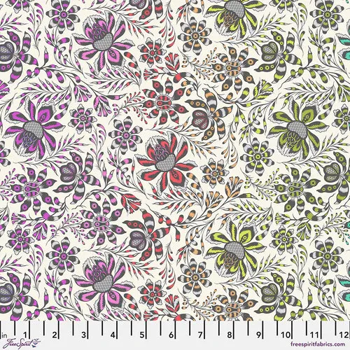 Free Spirit Roar! Tula Pink Wild Vine Mist