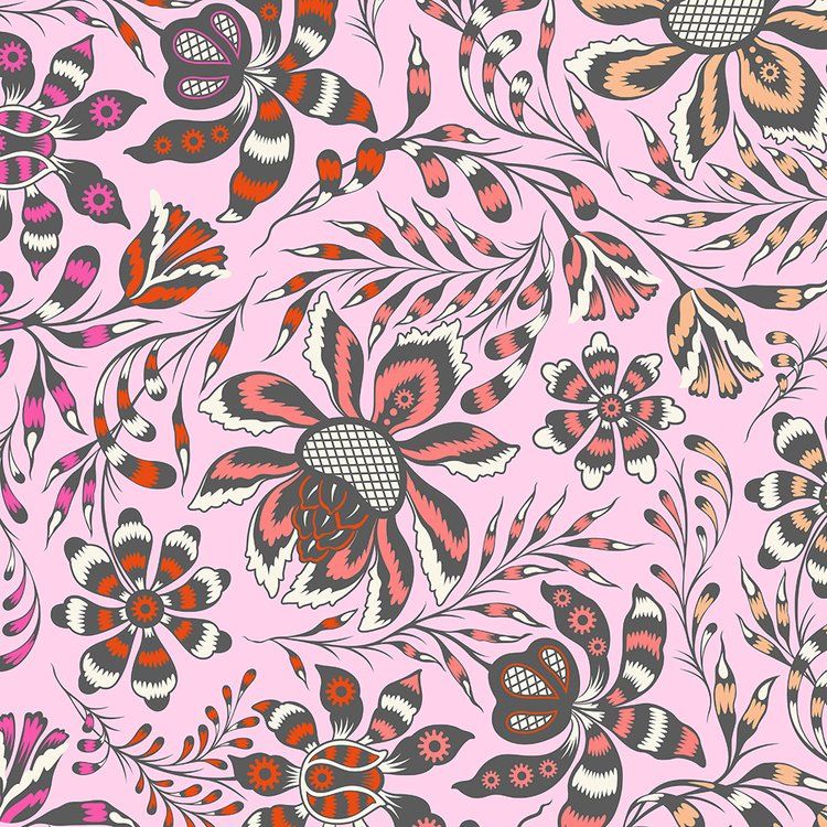 Free Spirit Roar! Tula Pink Wild Vine Blush