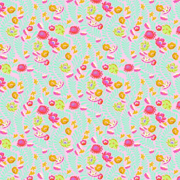 Free Spirit Untamed Tula Pink  Flowerfield Lunar