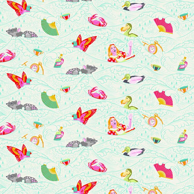 Free Spirit Curioser &amp; Curioser Tula Pink Sea Of Wonder