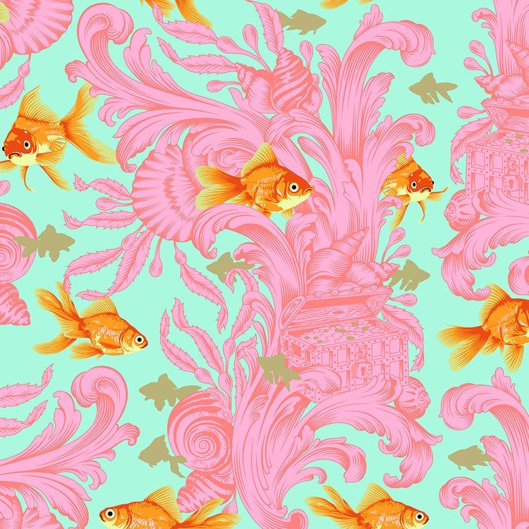 Free Spirit Besties Tula Pink Treading Water Blossom