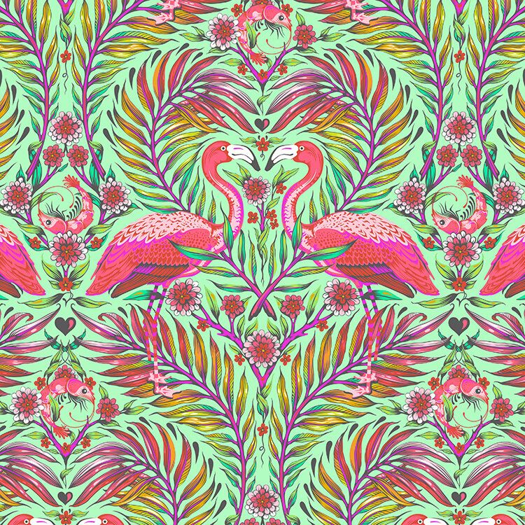 Free Spirit Daydreamer Tula Pink Pretty In Pink Mango