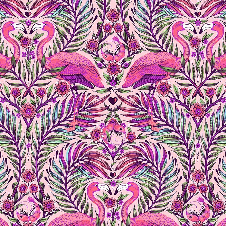 Free Spirit Daydreamer Tula Pink Pretty In Pink Dragonfruit