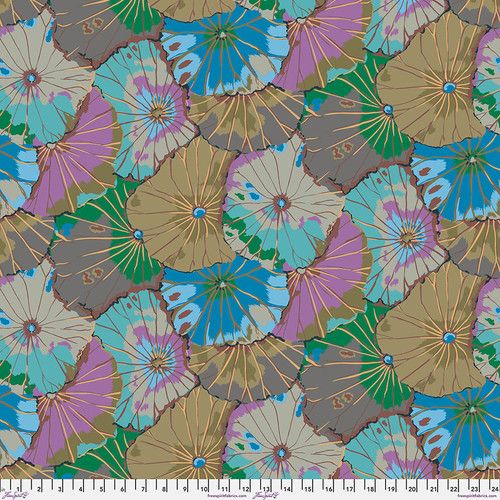 Free Spirit Kaffe Fassett Aug 24 Lotus Leaf Grey