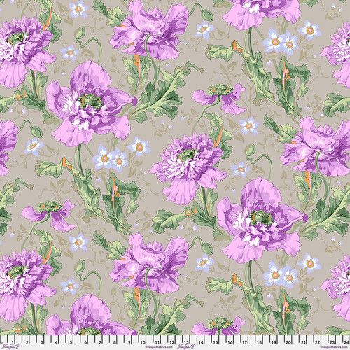 Free Spirit Kaffe Fassett Aug 24 Papaver Grey