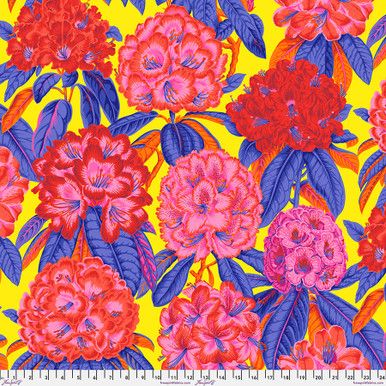Free Spirit Kaffe Fassett Aug 23 Rhododendrons Hot