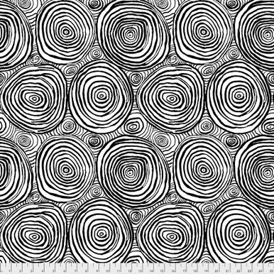 Free Spirit Kaffe Fassett Stash Onion Rings Black