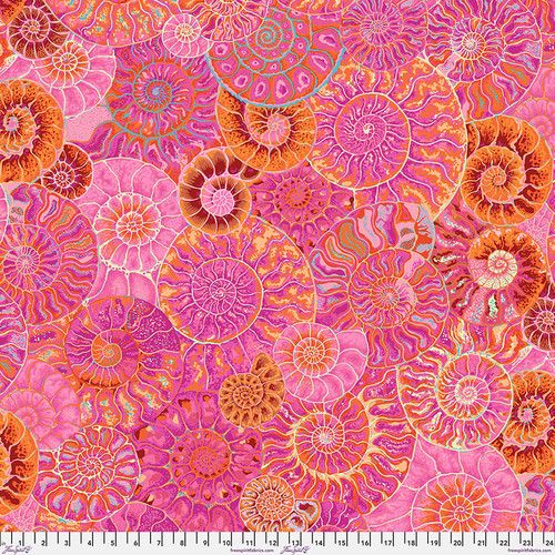 Free Spirit Kaffe Fassett Aug 24 Ammonites Pink