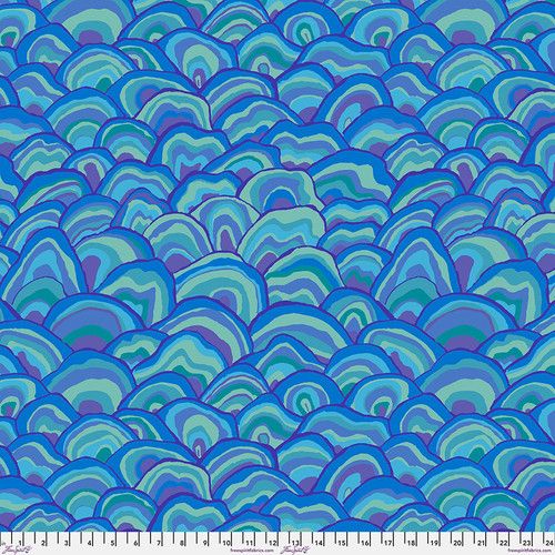 Free Spirit Kaffe Fassett Aug 24 Wobble Blue