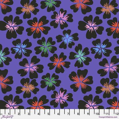 Free Spirit Kaffe Fassett Feb 24 Petals Purple