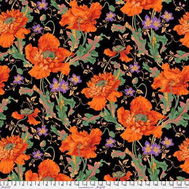 Free Spirit Kaffe Fassett Aug 24 Papaver Orange