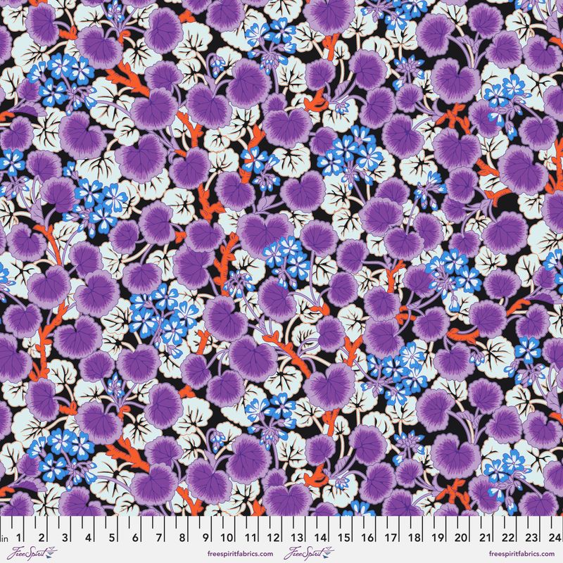 Free Spirit Kaffe Fassett Feb 23 Climbing Geraniums Contrast