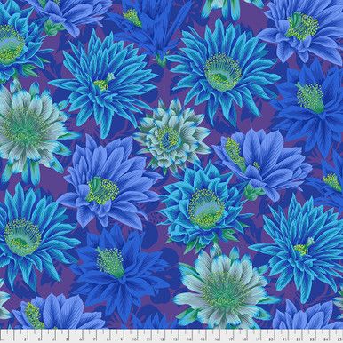 Free Spirit Kaffe Fassett Classics Cactus Flower Blue