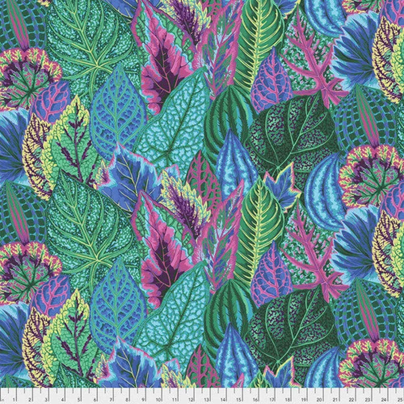 Free Spirit Kaffe Fassett Stash Coleus Turquoise