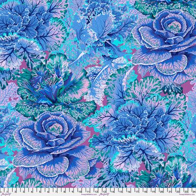 Free Spirit Kaffe Fassett Aug 23 Curly Kale Blue
