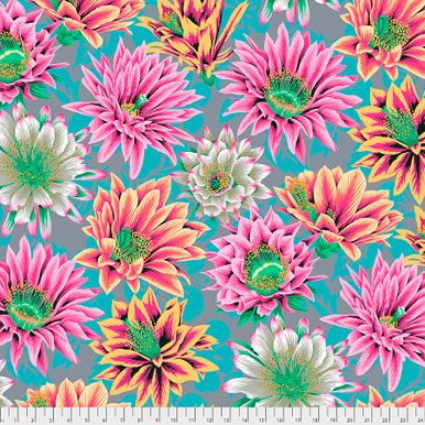 Free Spirit Kaffe Fassett Feb 21 Cactus Flower Tawny