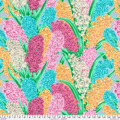 Free Spirit Kaffe Fassett Aug 23 Hyacinthus Grey