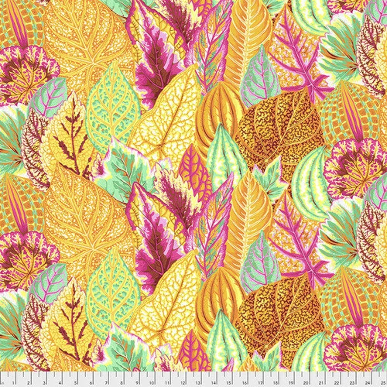 Free Spirit Kaffe Fassett Feb 20 Coleus Yellow