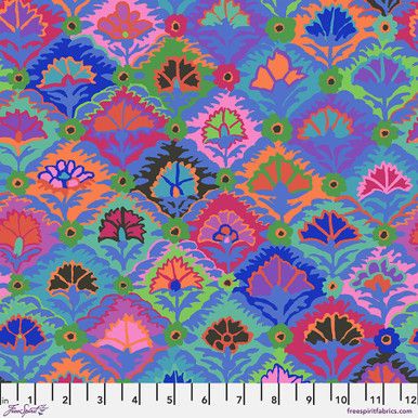 Free Spirit Kaffe Fassett Feb 24 Step Flower Blue