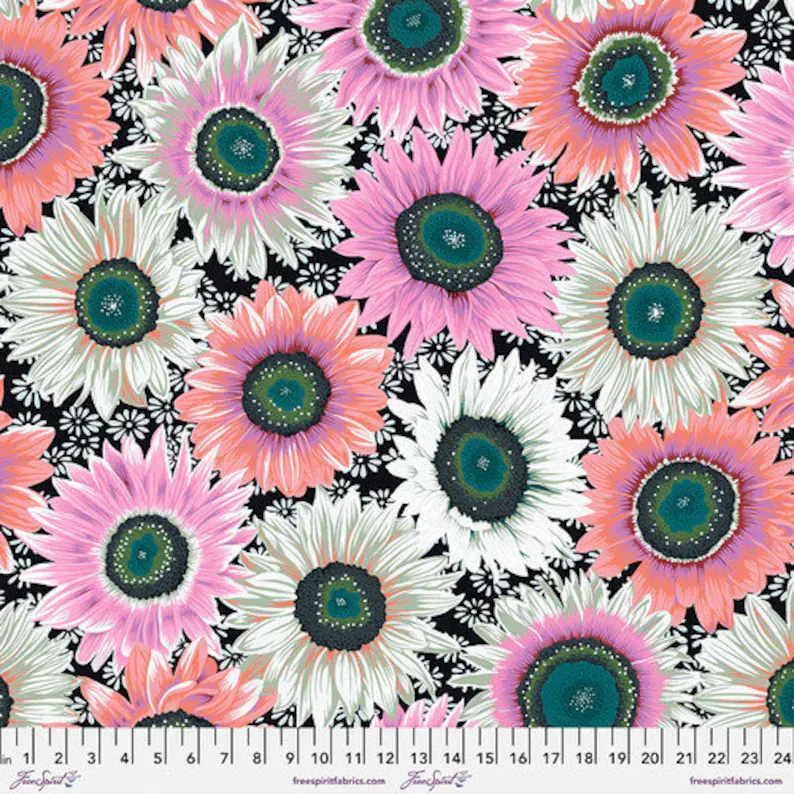 Free Spirit Kaffe Fassett Feb 23 Van Gogh Black