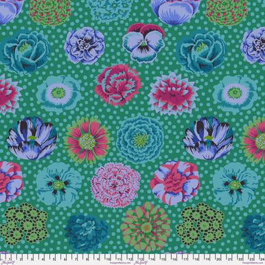 Free Spirit Kaffe Fassett Stash Big Blooms Emerald