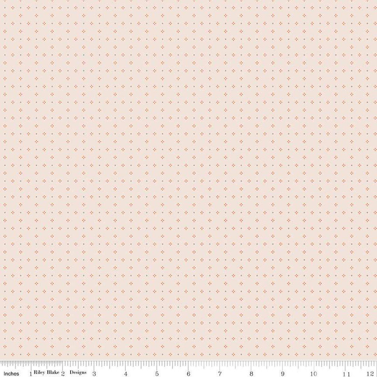 Riley Blake Bee Dots C14182 Pumpkin