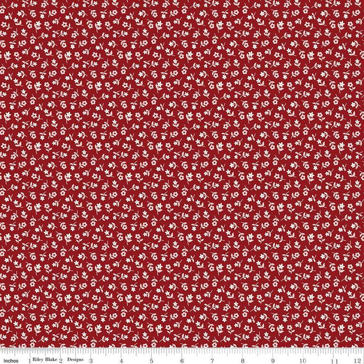 Riley Blake Calico C12851 Beet Red