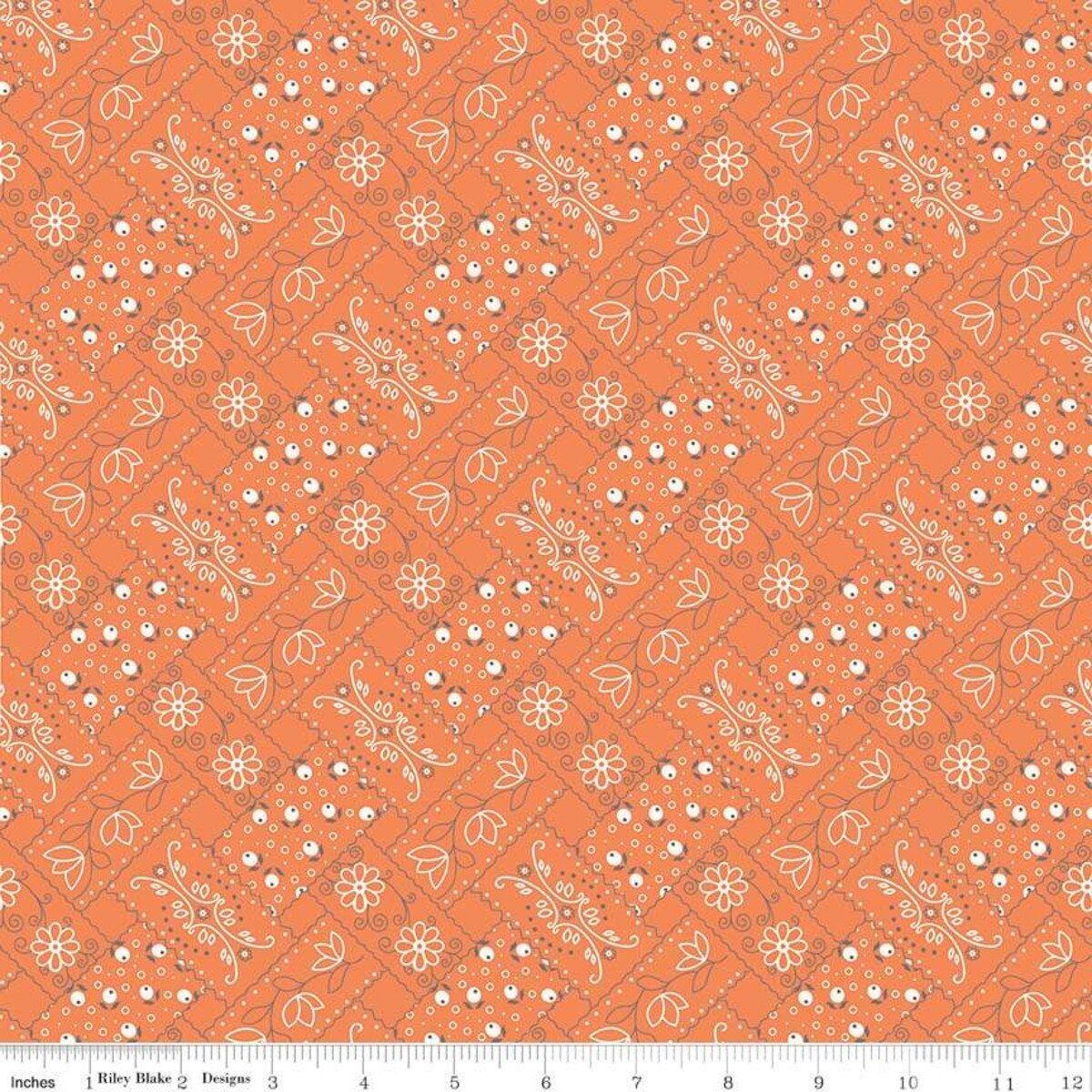 Riley Blake Farm Girl Vintage C7874 Orange