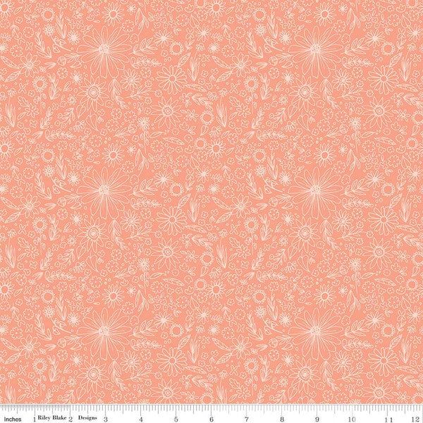 Riley Blake Homemade C13722 Coral