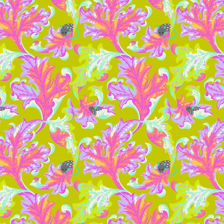 Free Spirit Tula Pink Tabby Road Deja Vu Eek Electroberrt
