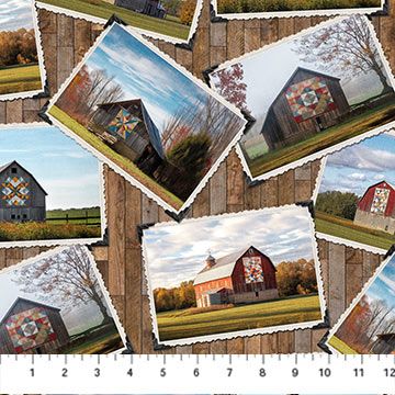 Northcott Lancaster Trail Barn Quilts