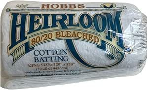 Hobbs Bleached Heirloom Cotton  King Batting