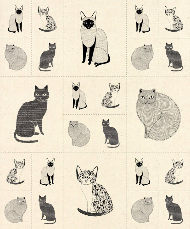 Moda Catnip 48231 12 Panel