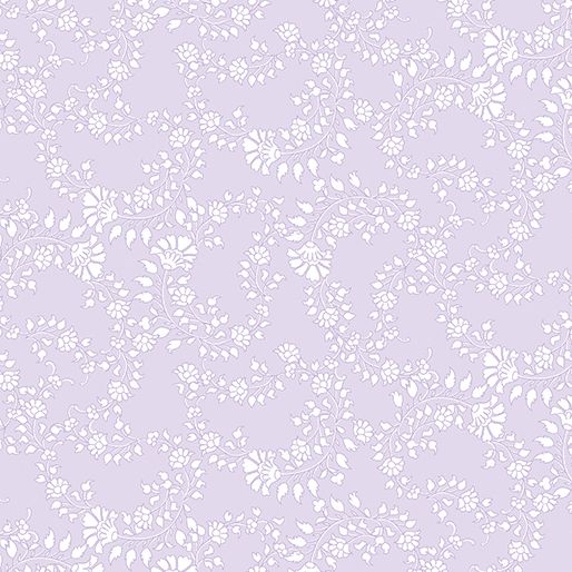 Benartex Inspired Blooms Floral Trail Light Purple