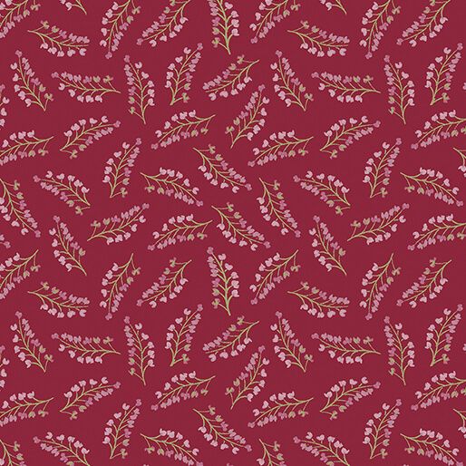 Benartex French Meadow Meadow Toss Dark Rose