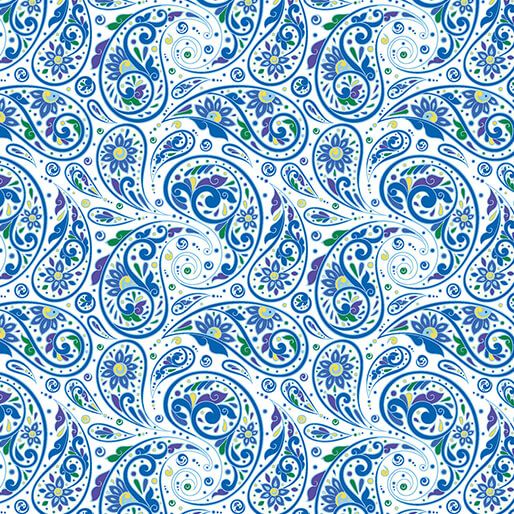Benartex Gratitude And Grace Quiet Mornings Blue