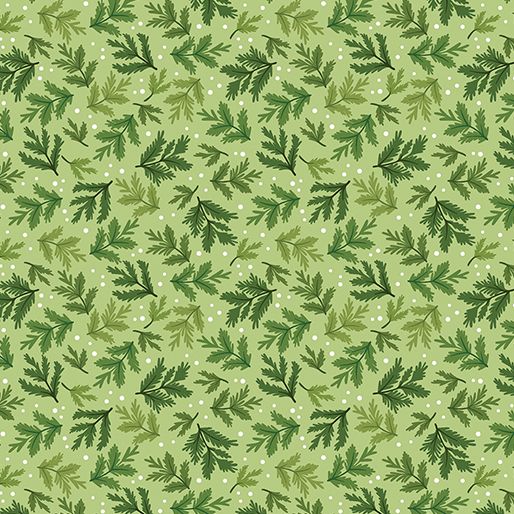 Benartex Snowfall Silvertip Holly