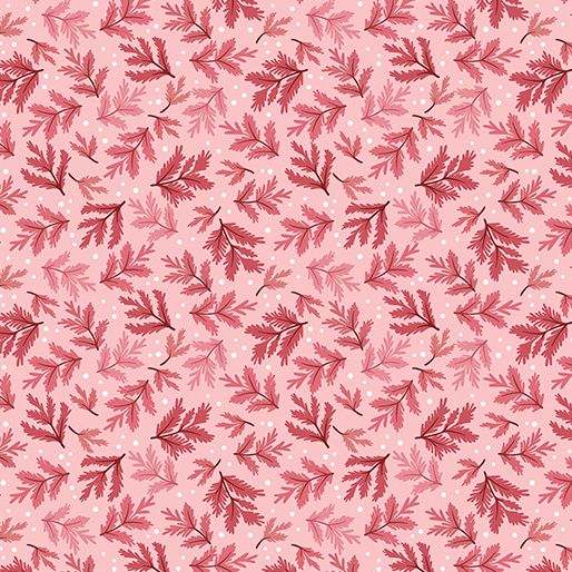 Benartex Snowfall Silvertip Rose