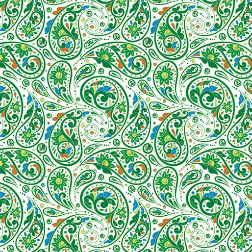 Benartex Gratitude And Grace Quiet Mornings Green