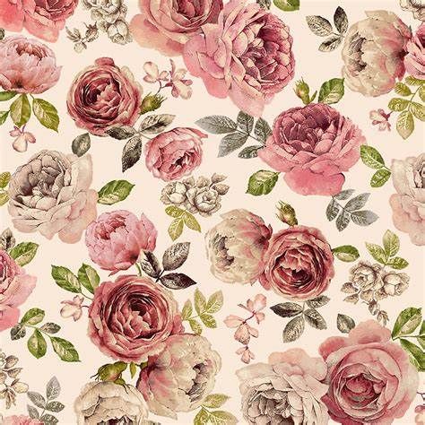 Michael Miller A Rose Is A Rose DCX11406-CREM-D