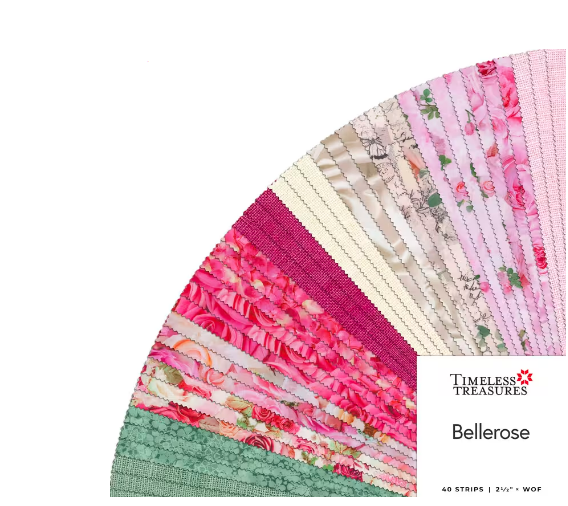 Timeless Treasures Belle Rose Jelly Roll