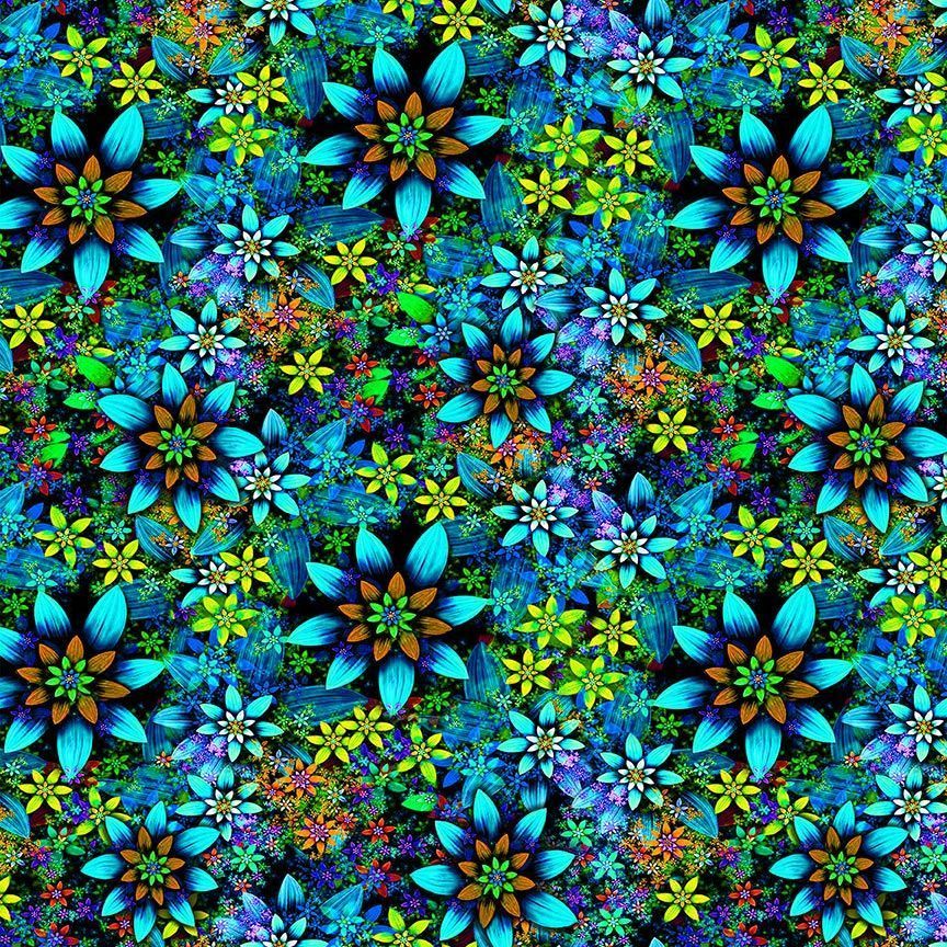 Timeless Treasures Nature CD3156 Blue