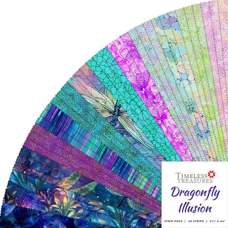 Timeless Treasures CD Dragonfly Jelly Roll