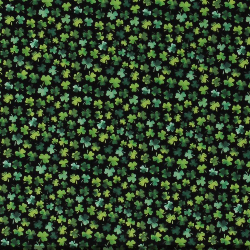 Foust St Patricks Day  Shamrocks On Black