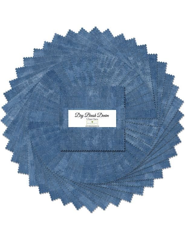 Wilmington Dry Brush Denim Charm Pack