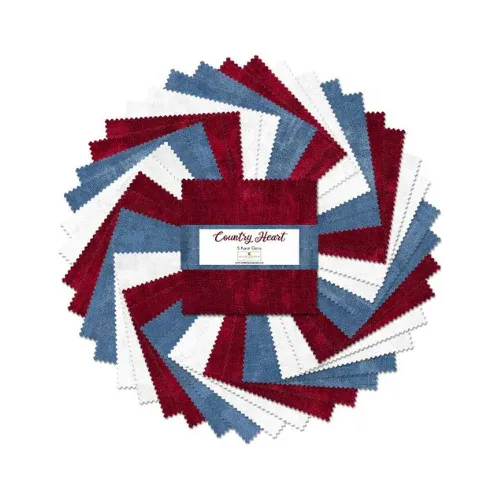 Wilmington Country Heart Charm Pack