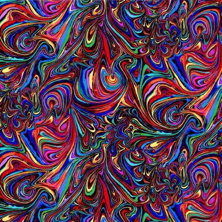 Timeless Treasures Untamed Beauty Swirl CD1717 Rainbow