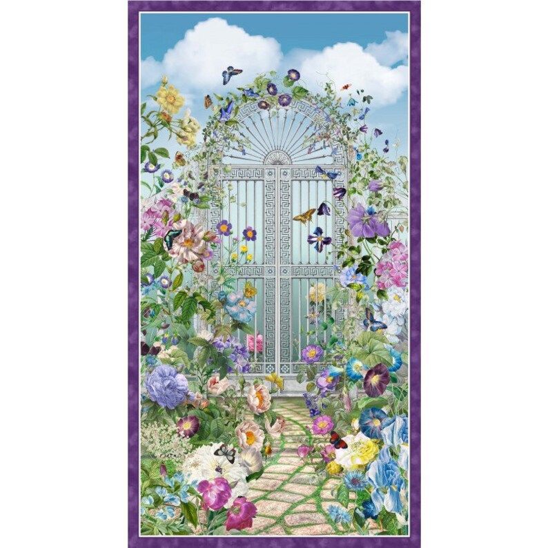 Michael Miller Botanical Garden Panel DCX11474-MULT-D