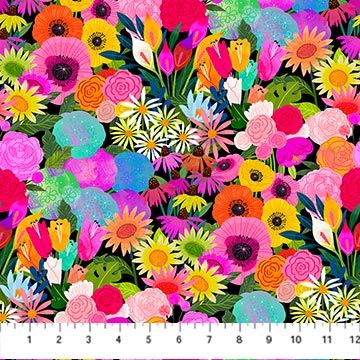 Northcott Quilt Retreat Multi Floral DP25152-99