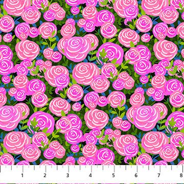 Northcott Quilt Retreat Pink Roses DP25153-28